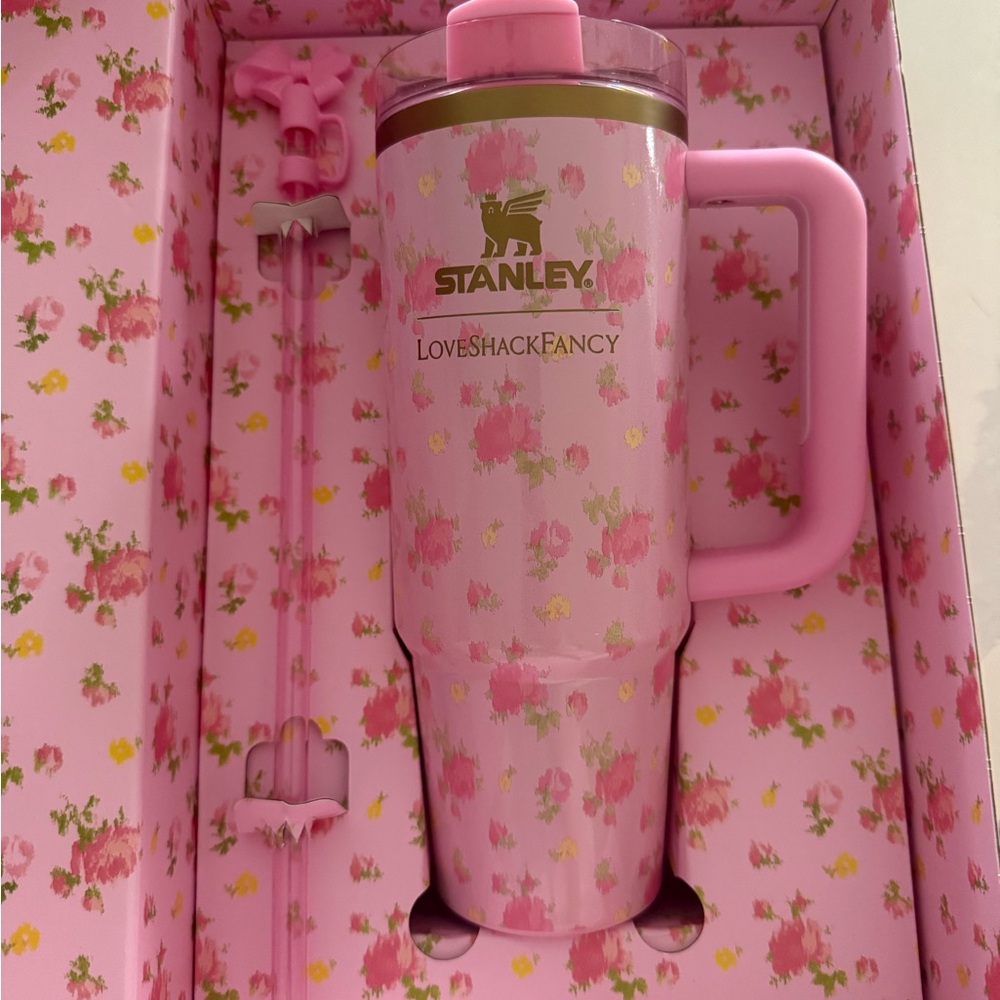 Stanley LoveShackFancy Pink Floral Mug